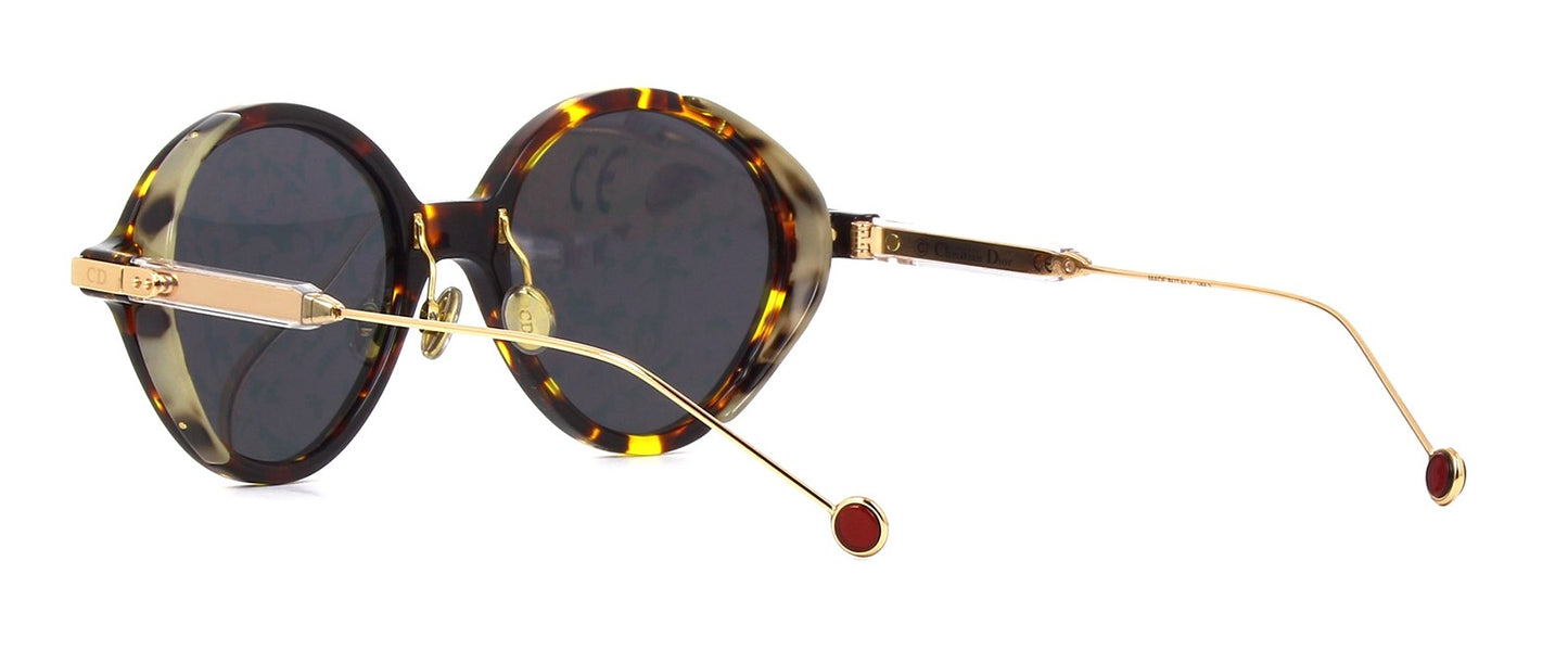 Christian Dior UMBRAGE blonde havana/purple mirror Sunglasses