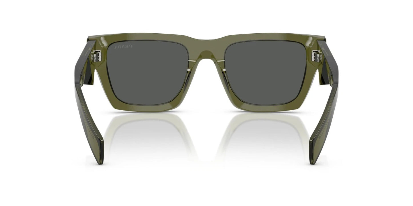 Prada PR A06S Transparent Military/Dark Grey (25A-40L) Sunglasses