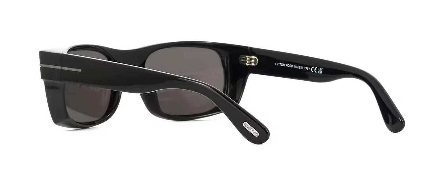 Tom Ford JUAN FT1181-N Shiny Black/Grey (01A) Sunglasses