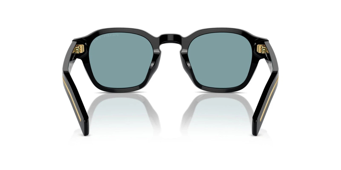 Prada PR A16S Black/Green Blue Polarized (16K04D) 49mm Sunglasses