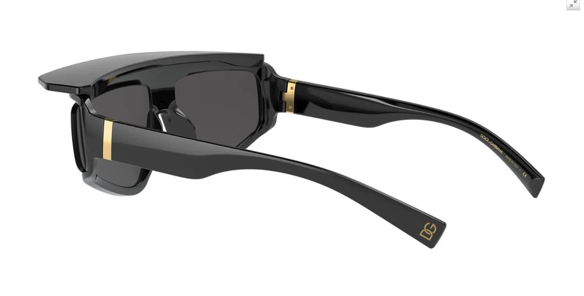 Dolce & Gabbana DG 6177 Shiny Black/Grey (501/87) Sunglasses