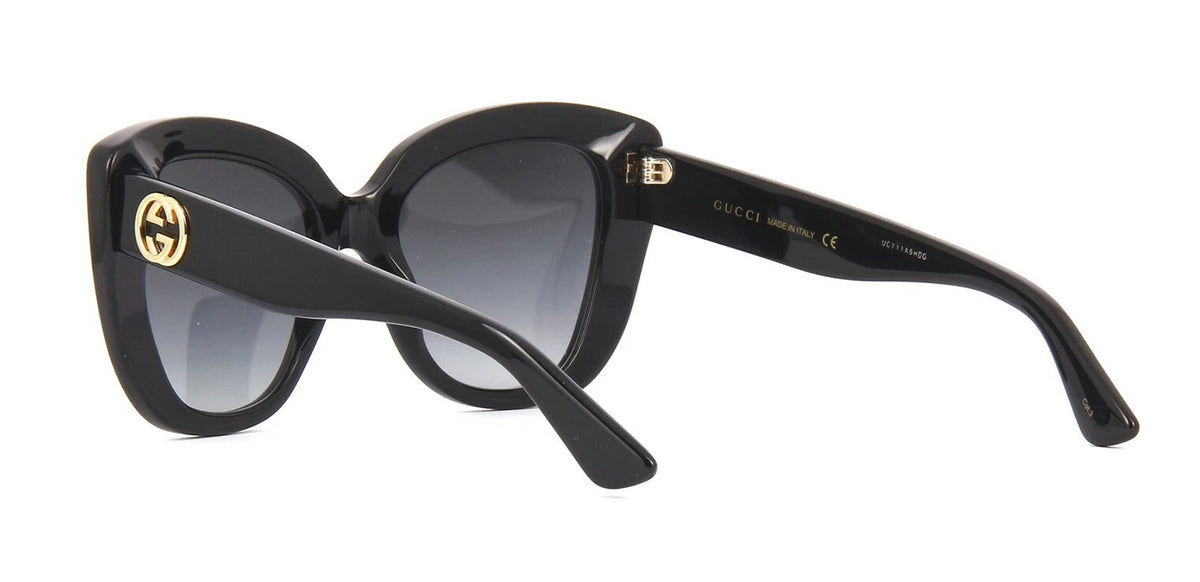 Gucci GG0327S Black/Grey Shaded (001) Sunglasses