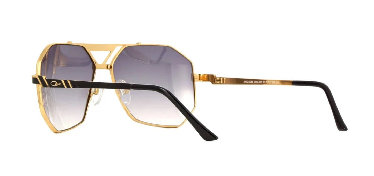 CAZAL 9058 Black Gold/Grey Shaded (001) Sunglasses