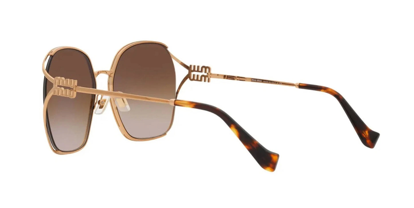 Miu Miu SMU 52WS Gold/Brown Shaded (7OE-6S1) Sunglasses