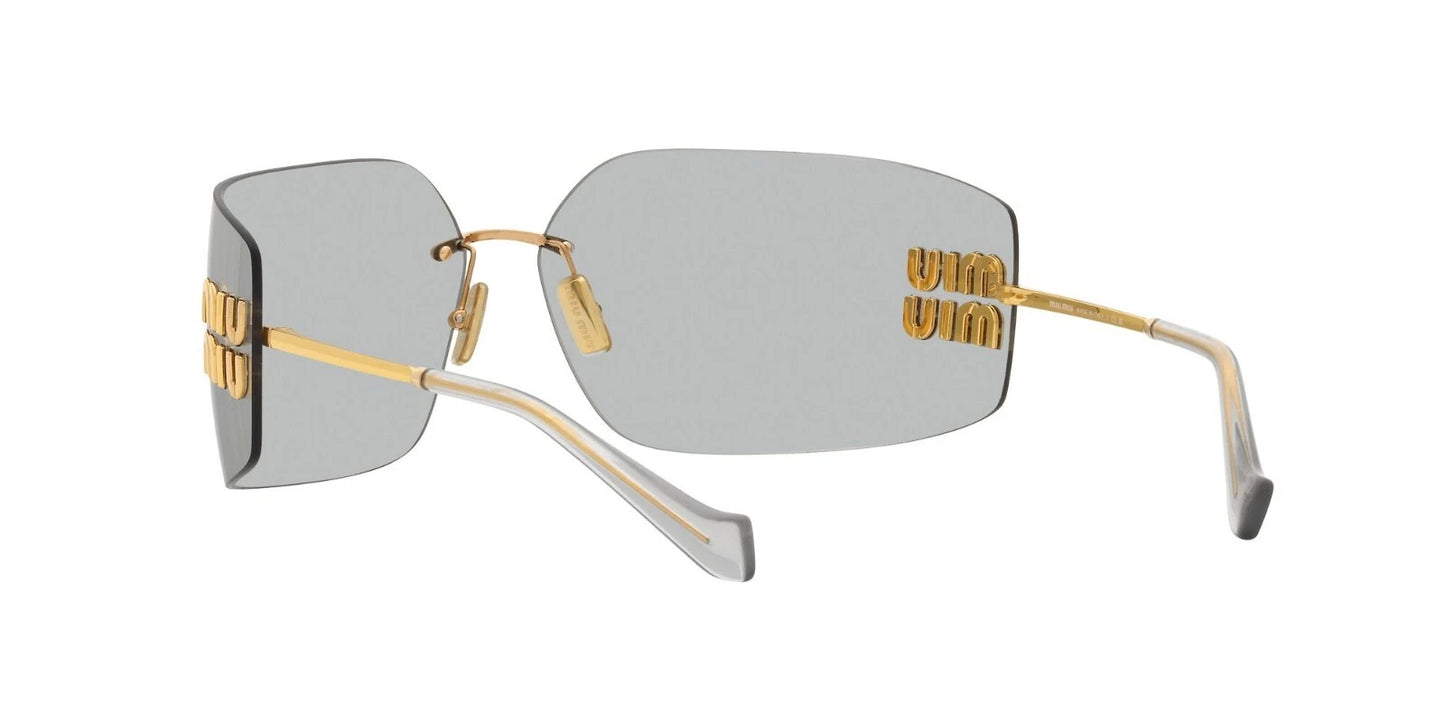 Miu Miu SMU 54YS Gold/Light Grey (5AK3/0B) Sunglasses