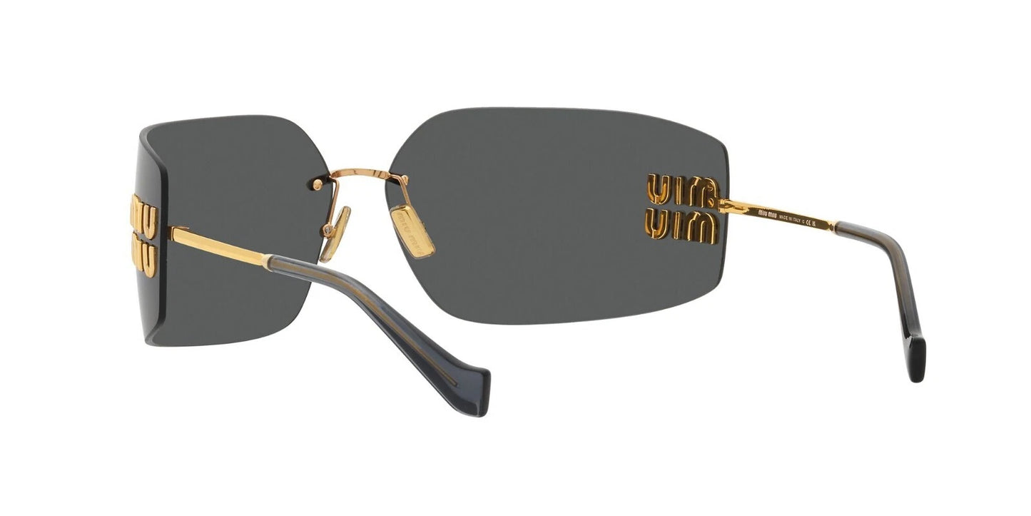 Miu Miu SMU 54YS Gold/Dark Grey (5AK5/S0) Sunglasses
