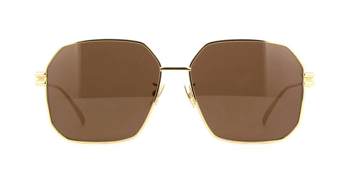 Bottega Veneta BV1047S Gold/Brown Sunglasses