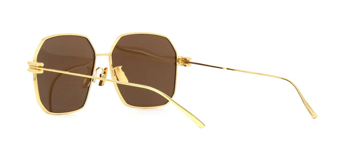 Bottega Veneta BV1047S Gold/Brown Sunglasses