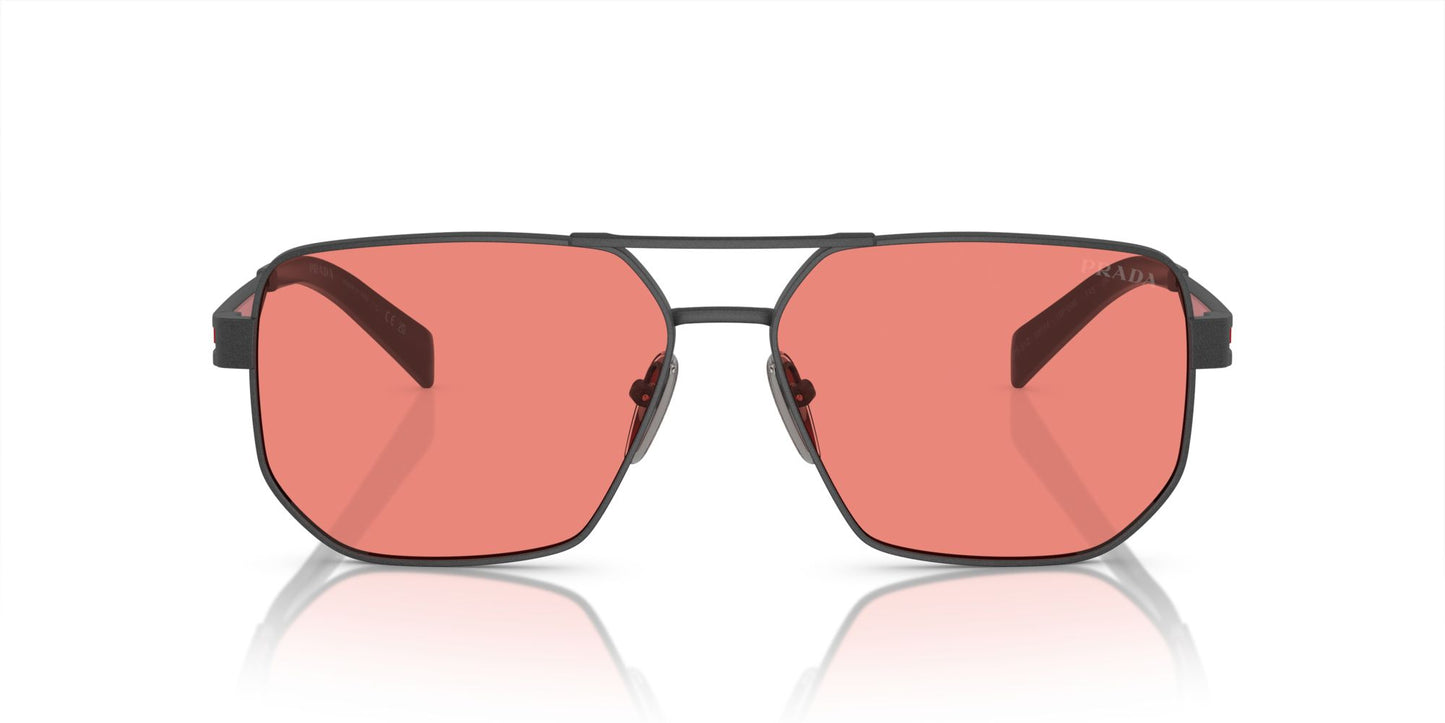 Prada Linea Rossa PS 51ZS Matte Grey/Pink Sunglasses