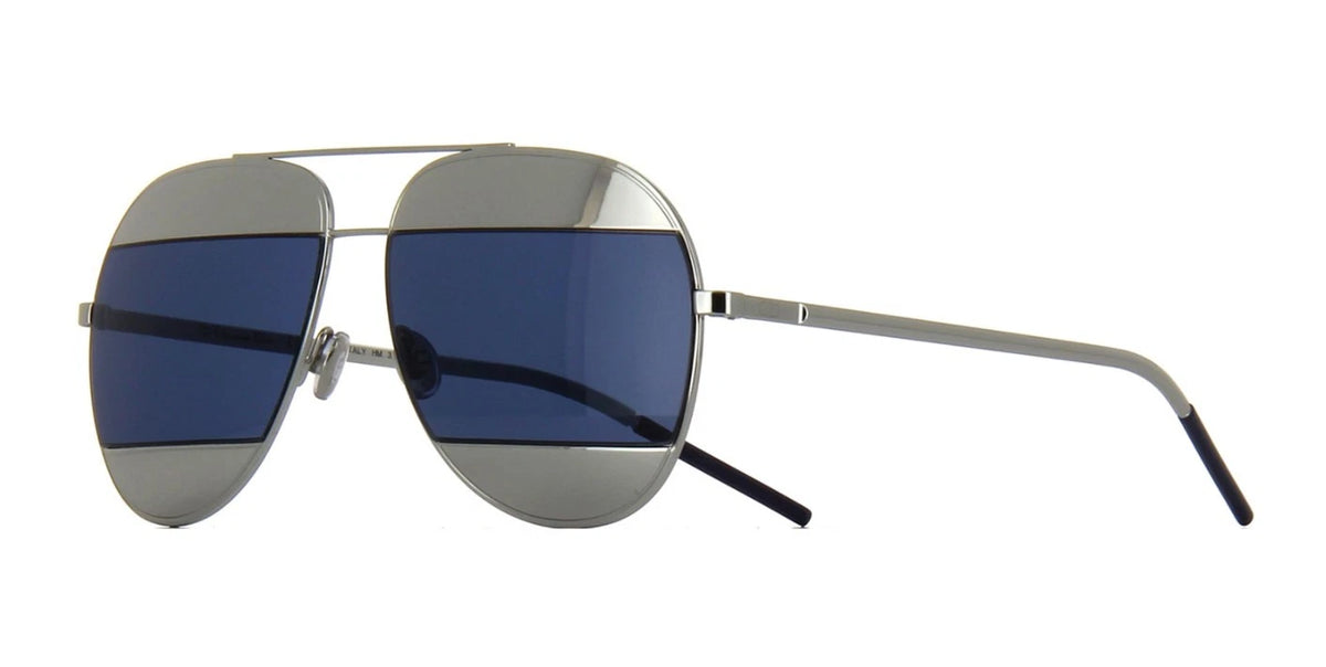Christian Dior SPLIT 1 palladium/palladium grey blue (010/KU) Sunglasses