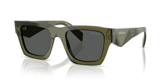 Prada PR A06S Transparent Military/Dark Grey (25A-40L) Sunglasses