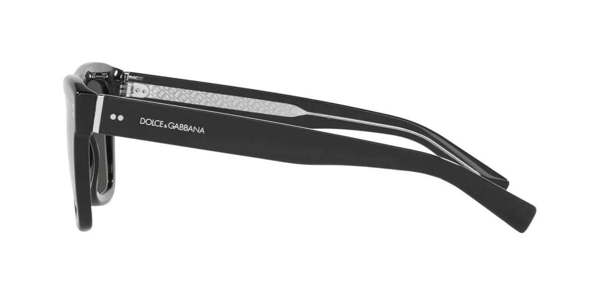 Dolce & Gabbana DG 4420 Shiny Black/Grey (501/87) Sunglasses