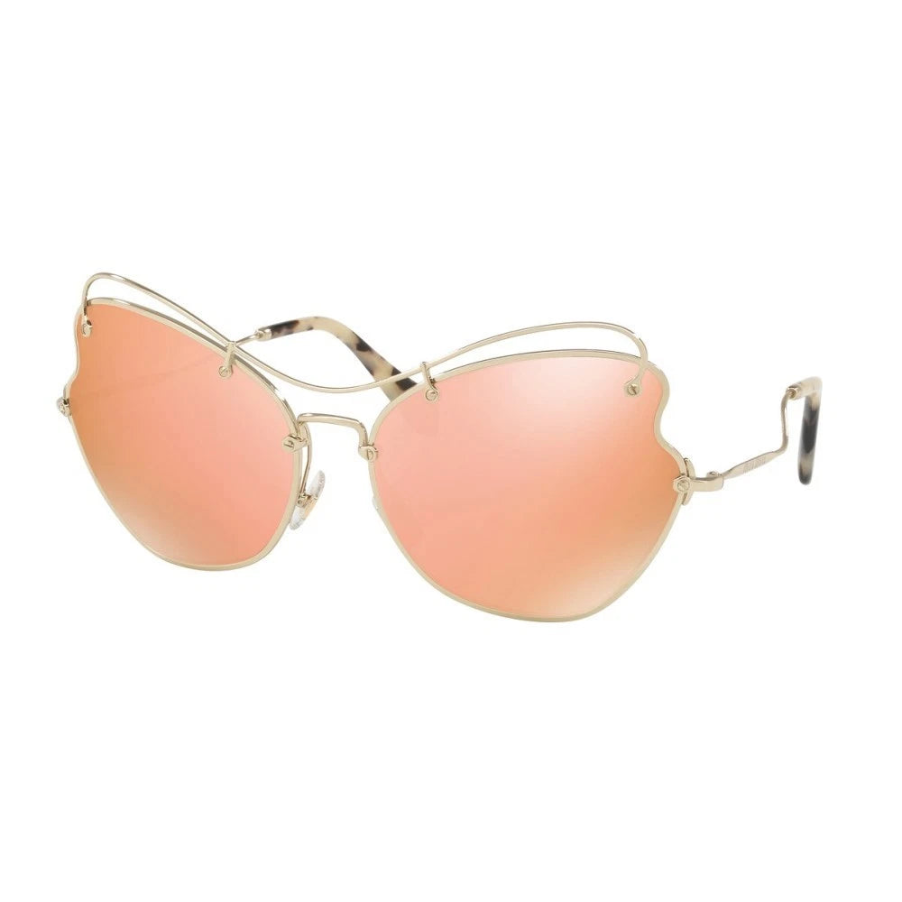 Miu Miu MU 56RS Pale Gold/Rose Gold Mirrored (ZVN6S0) Sunglasses