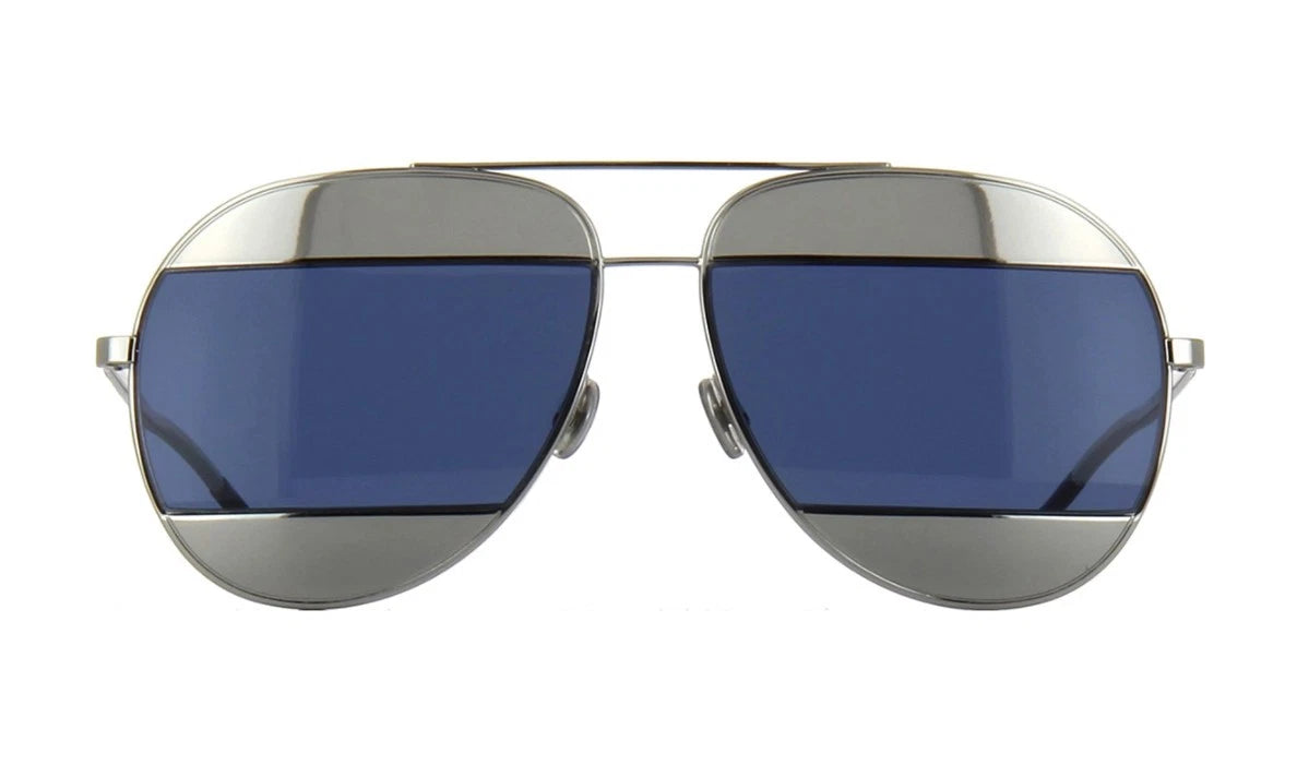 Christian Dior SPLIT 1 palladium/palladium grey blue (010/KU) Sunglasses