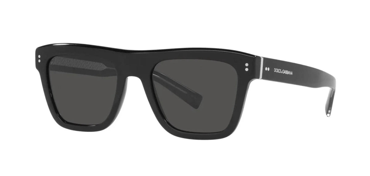 Dolce & Gabbana DG 4420 Shiny Black/Grey (501/87) Sunglasses