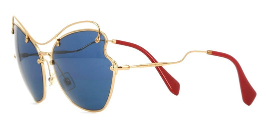 Miu Miu MU 56RS Gold/Blue (7OE-1V1) Sunglasses