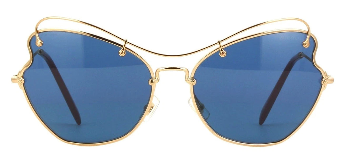 Miu Miu MU 56RS Gold/Blue (7OE-1V1) Sunglasses