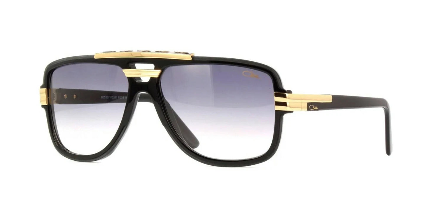 CAZAL 8037 Black Gold/Grey Shaded (001) Sunglasses