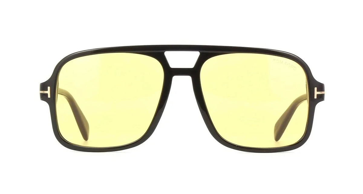 Tom Ford FALCONER-02 FT0884 Shiny Black/Brown Yellow (01E) Sunglasses