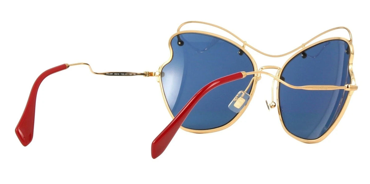 Miu Miu MU 56RS Gold/Blue (7OE-1V1) Sunglasses
