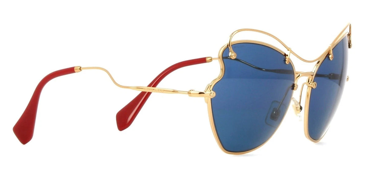 Miu Miu MU 56RS Gold/Blue (7OE-1V1) Sunglasses