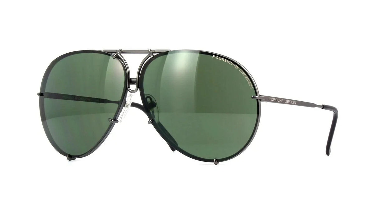 Porsche Design P8478 Matte Grey/Green + Brown Semi-Mirrored (C) Sunglasses