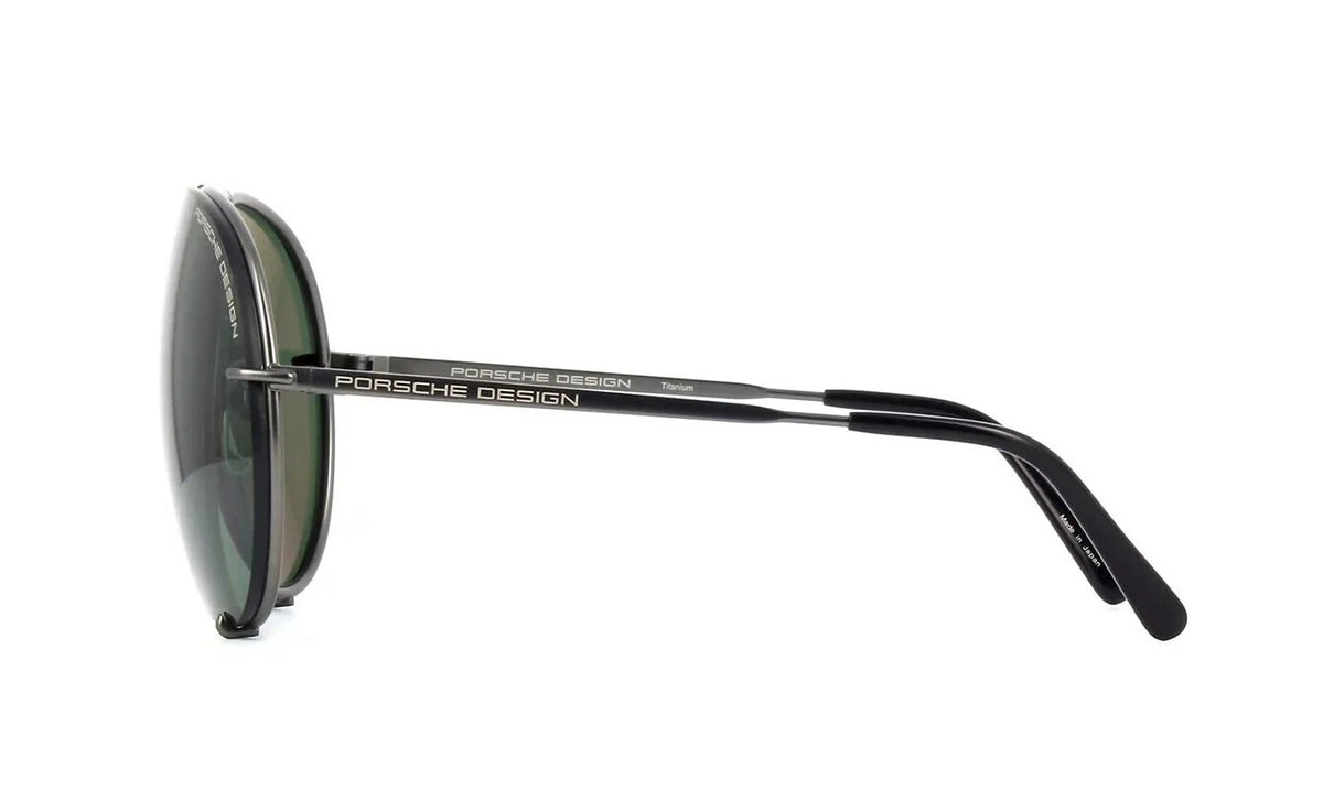 Porsche Design P8478 Matte Grey/Green + Brown Semi-Mirrored (C) Sunglasses