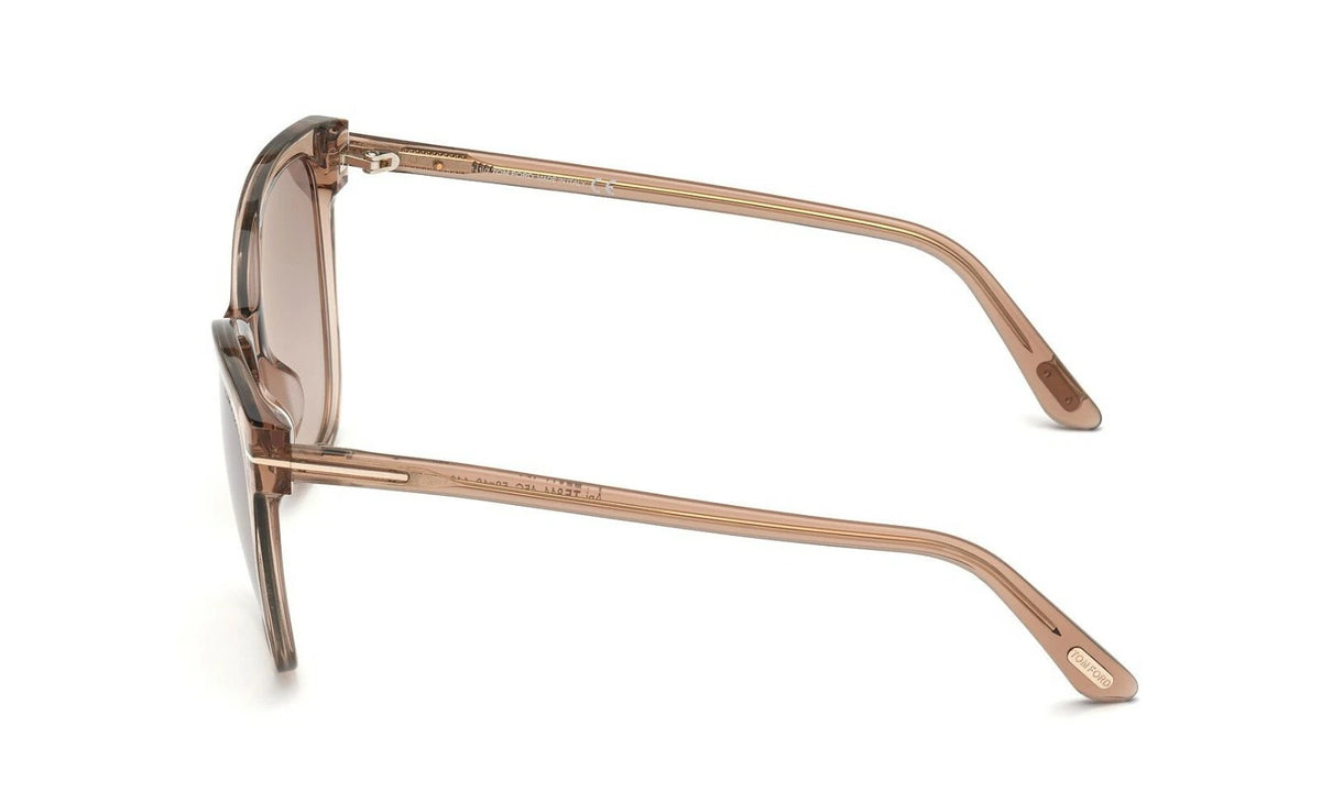 Tom Ford ANI FT 0844 Transparent Light Brown/Brown Shaded (45G) Sunglasses