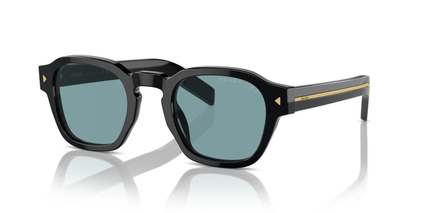 Prada PR A16S Black/Green Blue Polarized (16K04D) 49mm Sunglasses