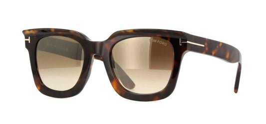 Tom Ford LEIGH-02 FT 1115 Havana/Brown Shaded Mirrored (52G) Sunglasses
