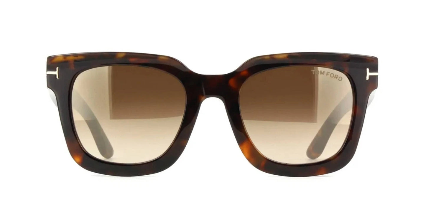 Tom Ford LEIGH-02 FT 1115 Havana/Brown Shaded Mirrored (52G) Sunglasses