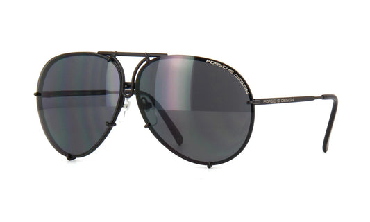 Porsche Design P8478 Black/Dark Grey + Silver Mirror Lenses (D/V343) Sunglasses