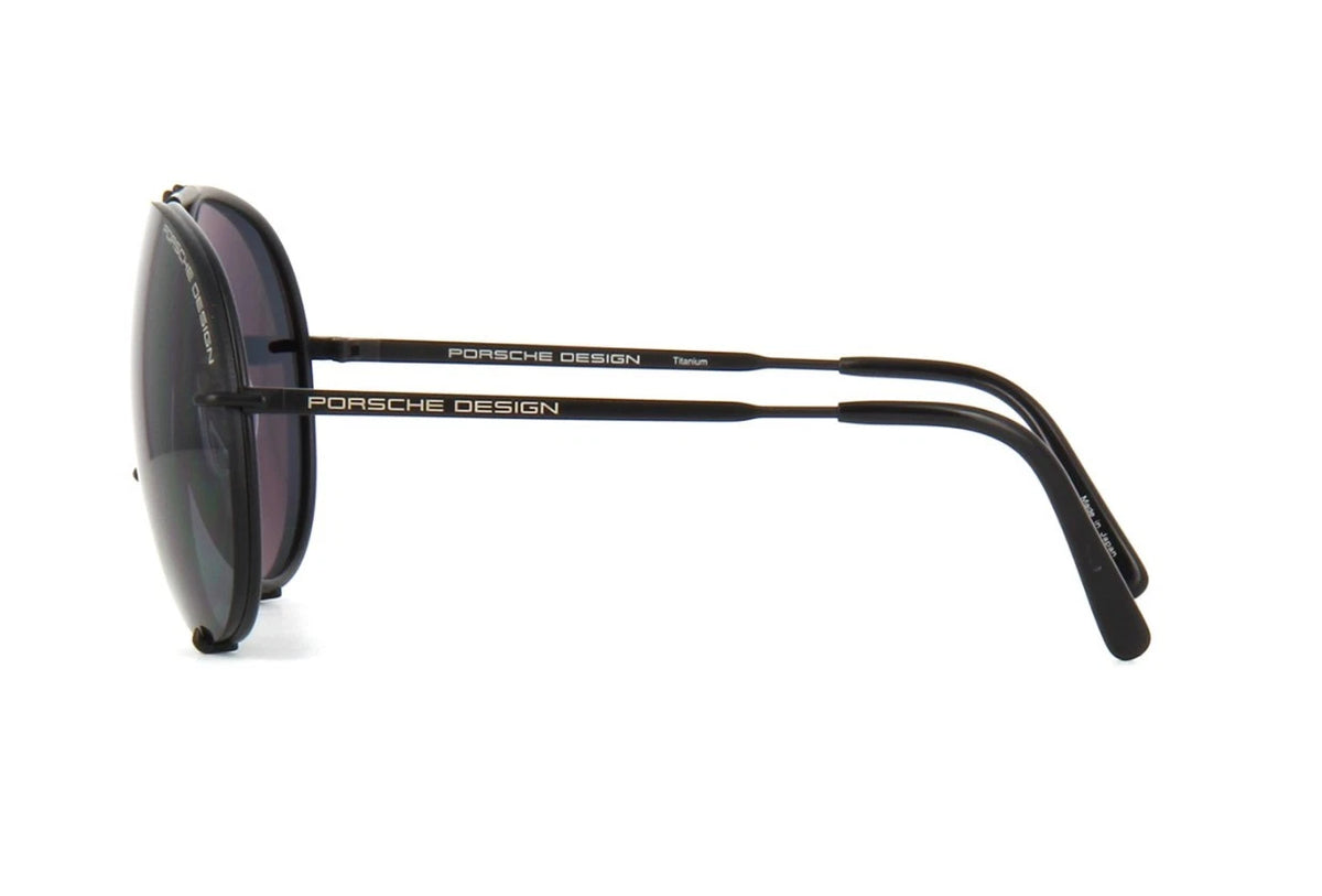 Porsche Design P8478 Black/Dark Grey + Silver Mirror Lenses (D/V343) Sunglasses