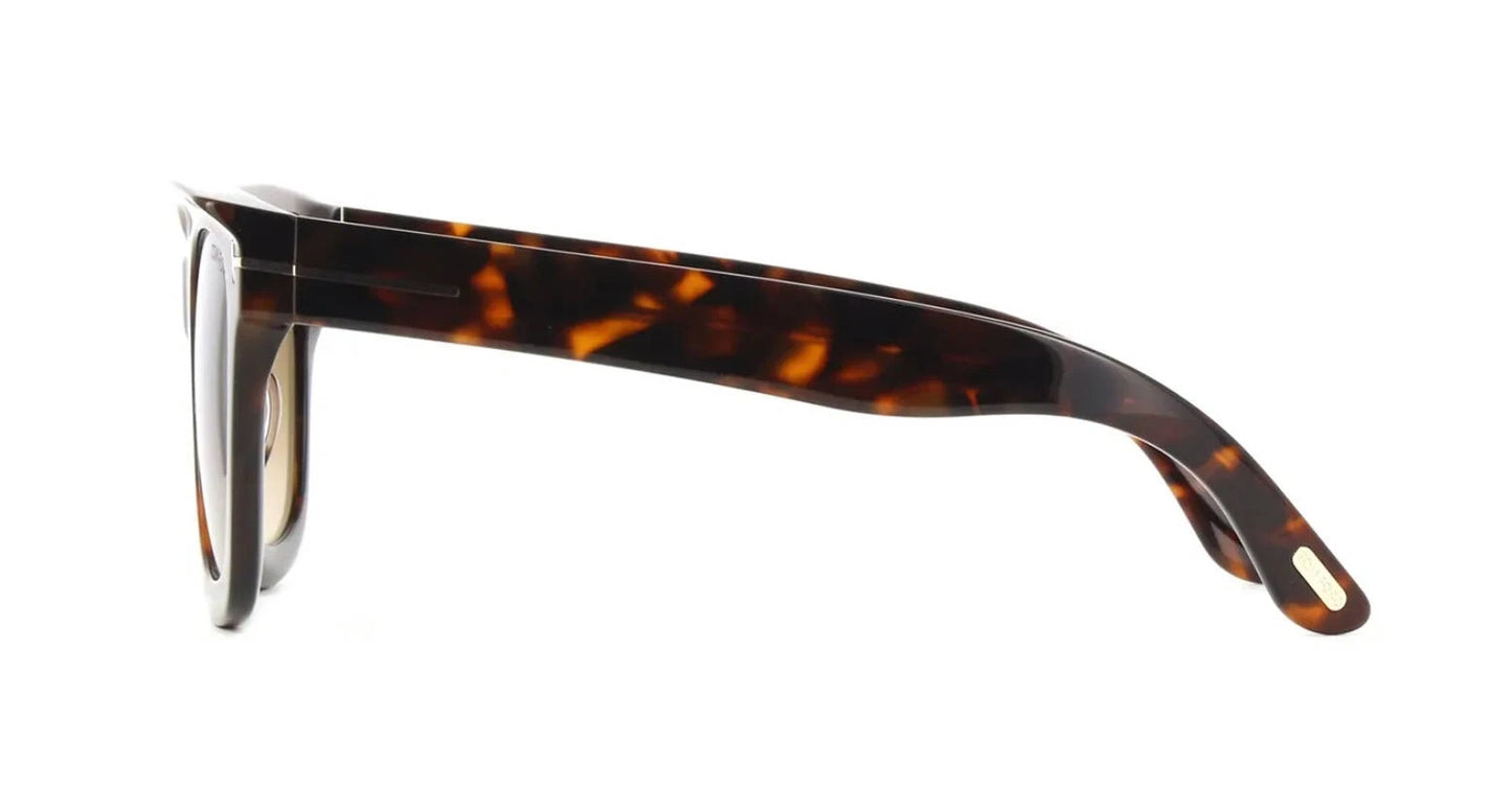 Tom Ford LEIGH-02 FT 1115 Havana/Brown Shaded Mirrored (52G) Sunglasses