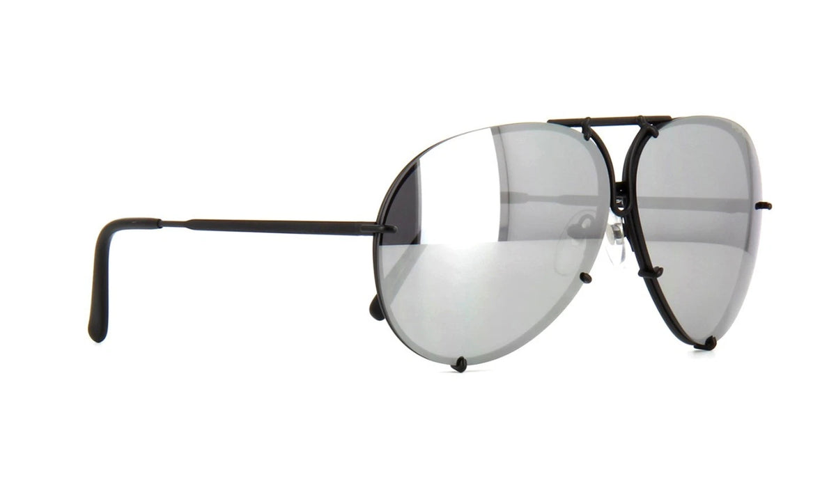 Porsche Design P8478 Black/Dark Grey + Silver Mirror Lenses (D/V343) Sunglasses