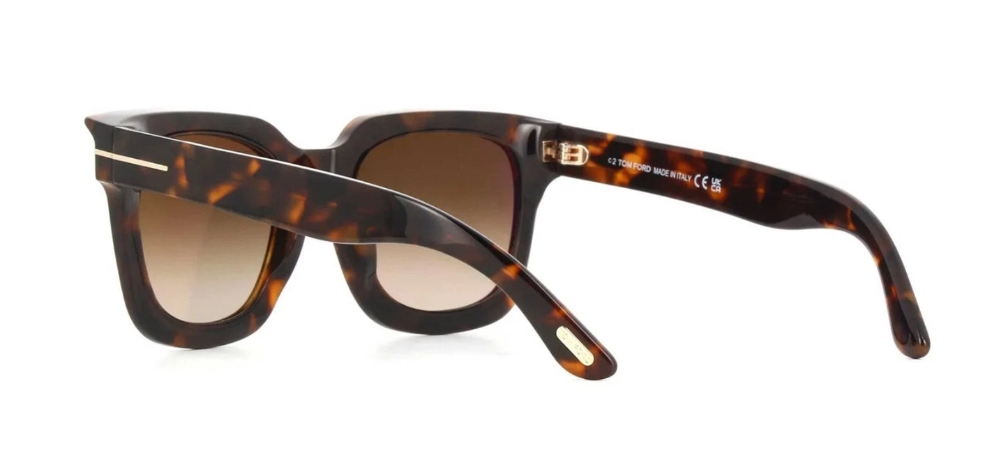 Tom Ford LEIGH-02 FT 1115 Havana/Brown Shaded Mirrored (52G) Sunglasses