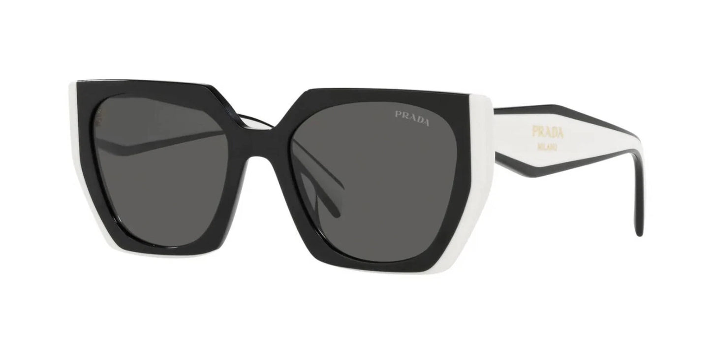 PRADA MONOCHROME PR 15WS Black And Talc/Dark Grey (09Q-5S0) Sunglasses
