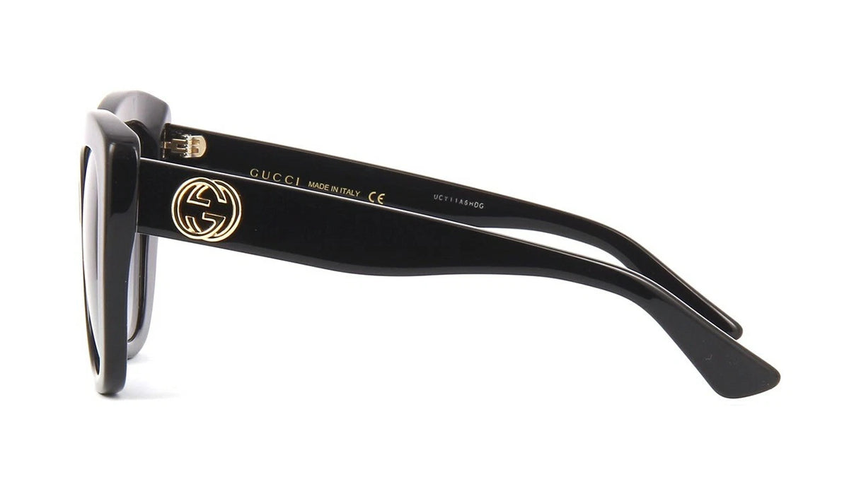Gucci GG0327S Black/Grey Shaded (001) Sunglasses