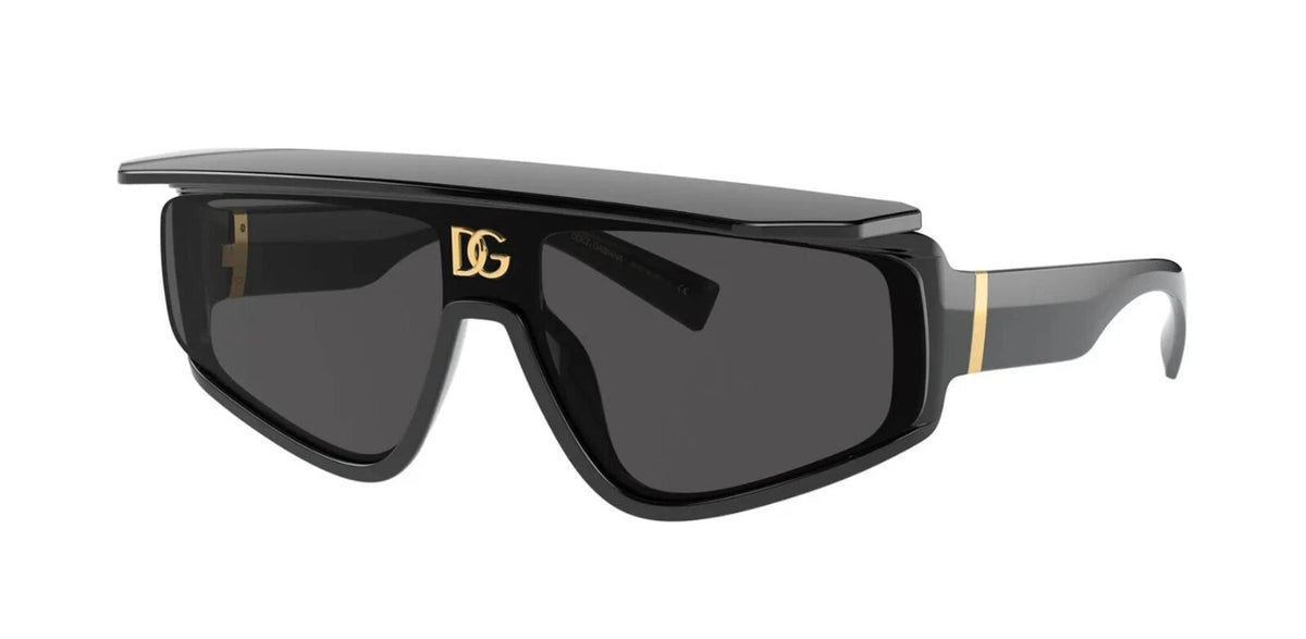 Dolce & Gabbana DG 6177 Shiny Black/Grey (501/87) Sunglasses