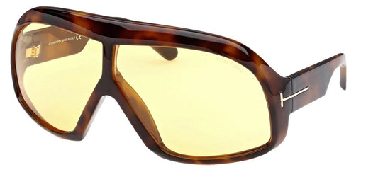 Tom Ford CASSIUS FT 0965 Dark Havana/Light Brown Yellow (52E) Sunglasses