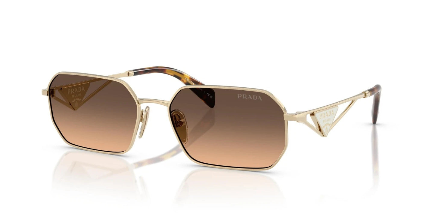 Prada PR A51S Pale Gold/Brown Gradient (ZVN50C) Sunglasses