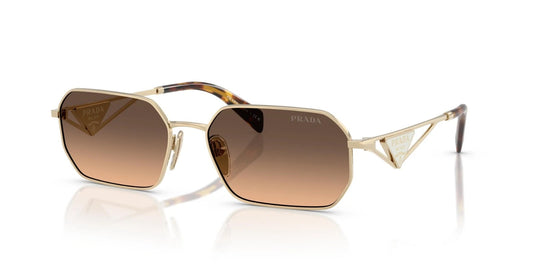 Prada PR A51S Pale Gold/Brown Gradient (ZVN50C) Sunglasses