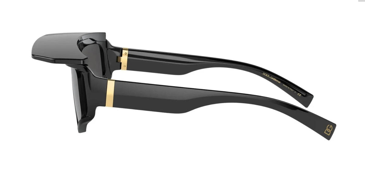 Dolce & Gabbana DG 6177 Shiny Black/Grey (501/87) Sunglasses