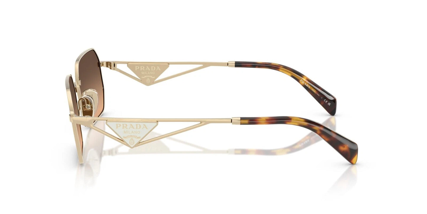 Prada PR A51S Pale Gold/Brown Gradient (ZVN50C) Sunglasses