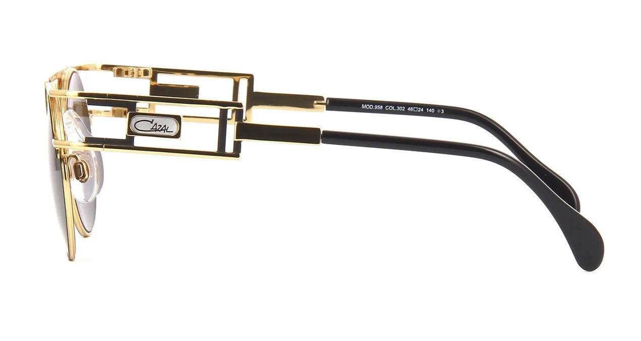 CAZAL LEGENDS 958 Gold Black/Grey (302) Sunglasses