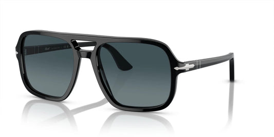 Persol PO 3328S Black/Dark Blue Shaded (95/S3) Sunglasses