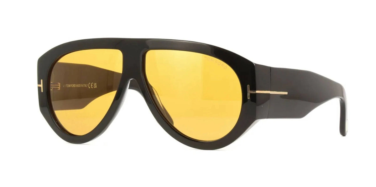 Tom Ford BRONSON FT 1044 Shiny Black/Brown (01E) Sunglasses