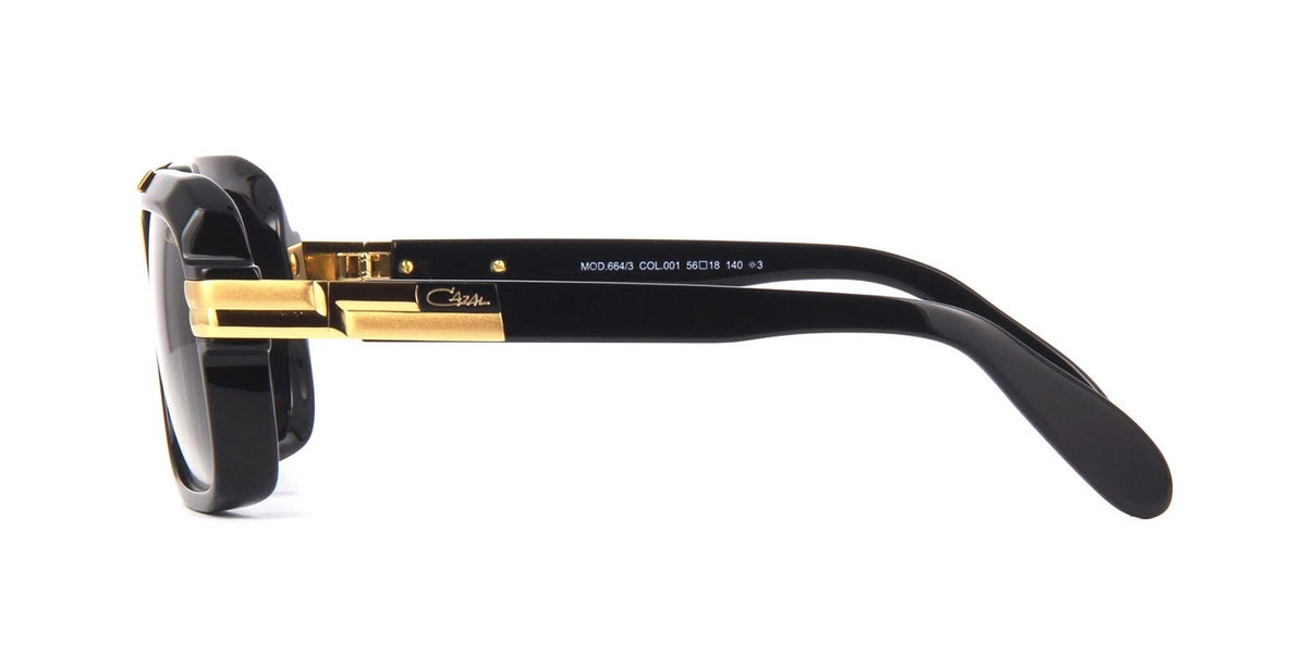 CAZAL LEGENDS 664/3 Black 18K Gold/Grey Gradient (001) Sunglasses