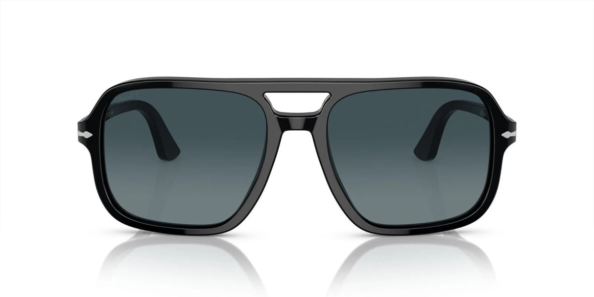Persol PO 3328S Black/Dark Blue Shaded (95/S3) Sunglasses