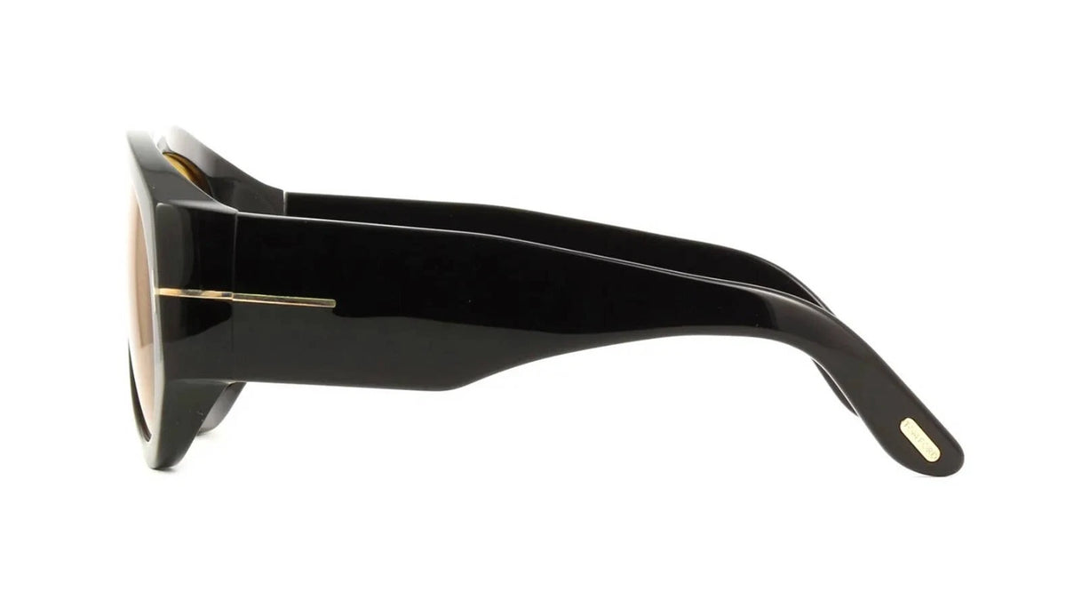 Tom Ford BRONSON FT 1044 Shiny Black/Brown (01E) Sunglasses